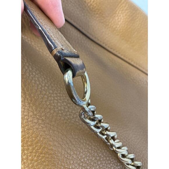 COACH F76668 SMAL TAN BROWN PEBBLED LEATHER CROSSBODY BAG - Picture 16 of 16